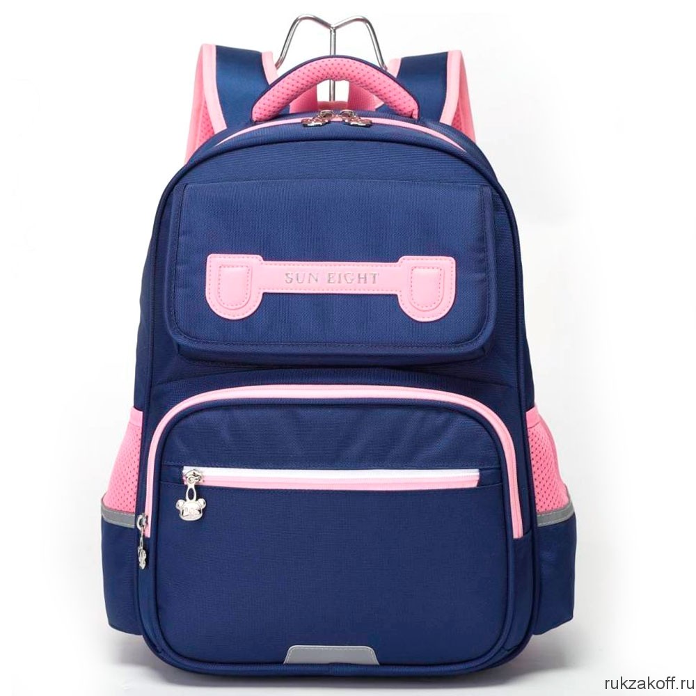 Рюкзак школьный Sun eight SE-90057 темно-синий/розовый