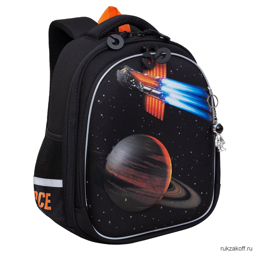 Рюкзак школьный GRIZZLY RAz-387-1 черный