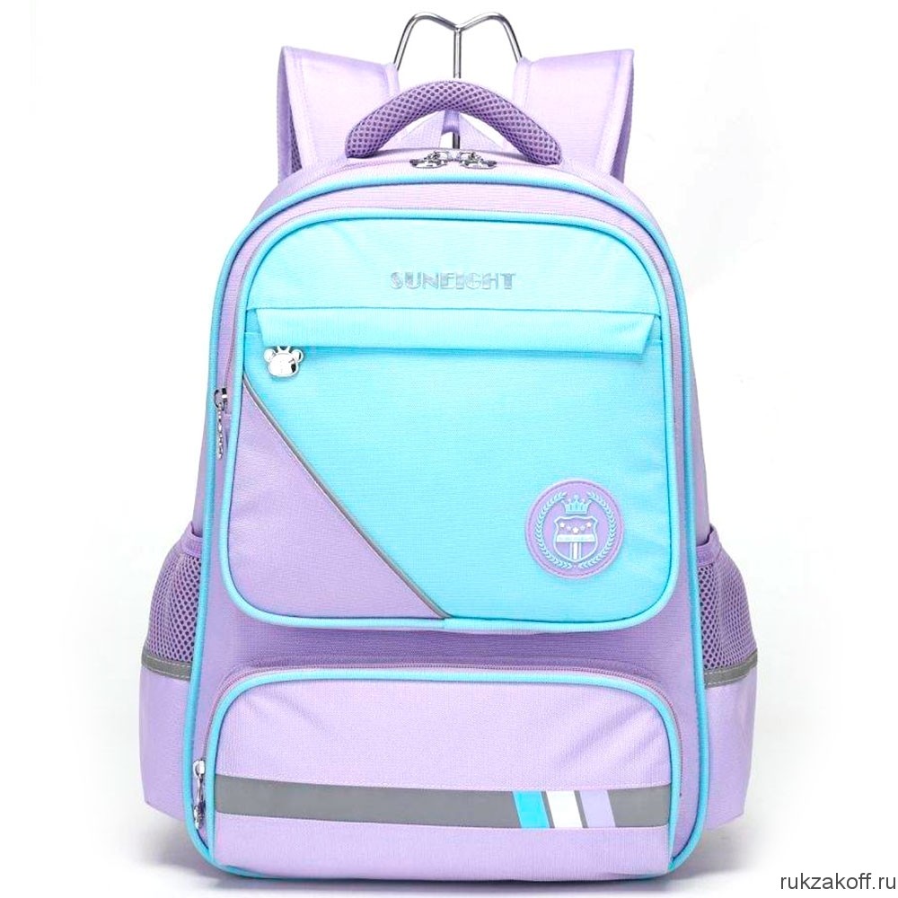 Рюкзак школьный Sun eight SE-90038 фиолетовый/бирюзовый