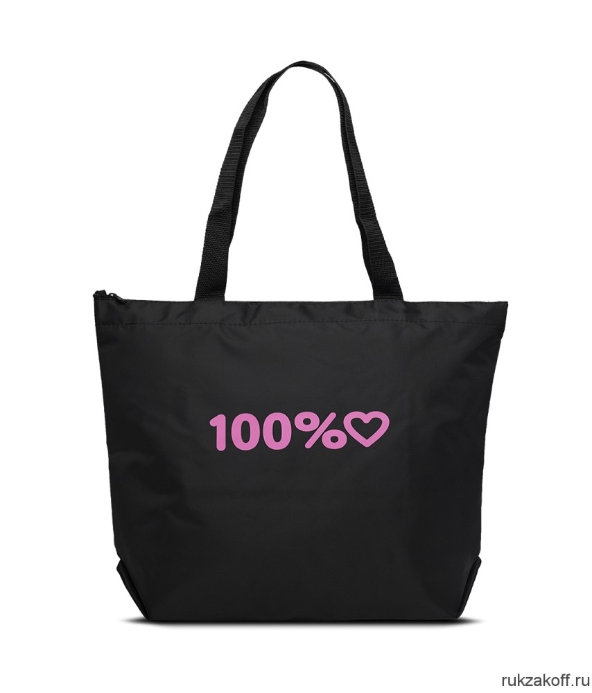 Сумка-шоппер Antan 1-111 100% love/black