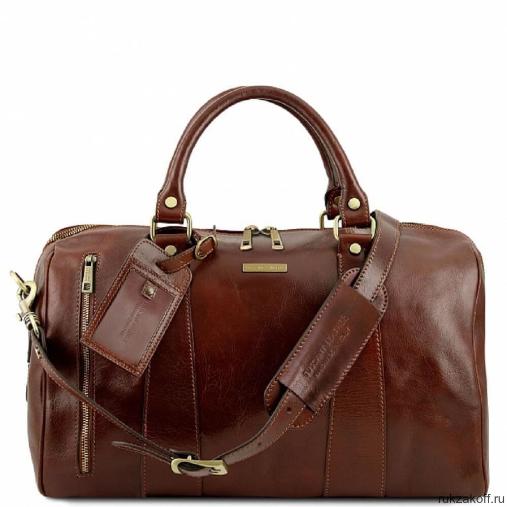 Дорожная сумка Tuscany Leather VOYAGER (даффл малый размер) Коричневый