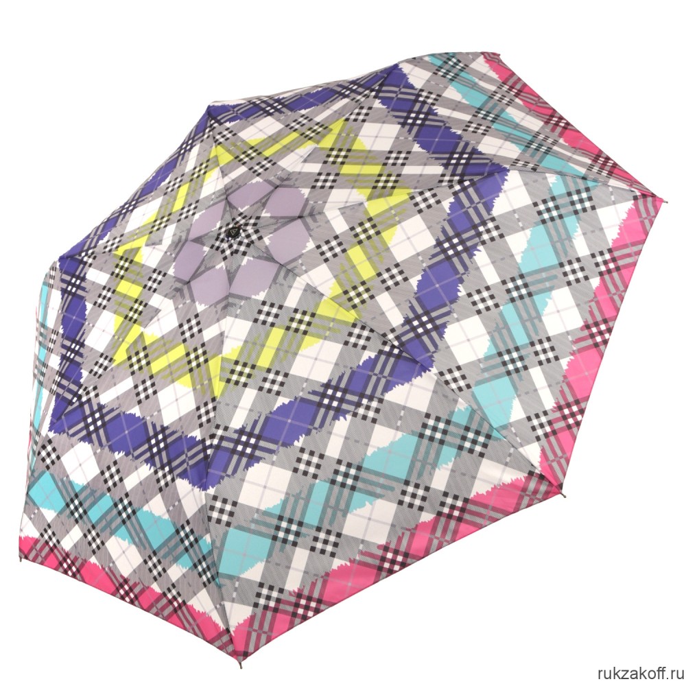 Женский зонт Fabretti UFR0003-5 автомат, 3 сложения, эпонж розовый