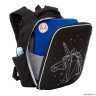 Рюкзак школьный Grizzly RG-165-1 синий - фуксия
