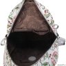 Женский кожаный рюкзак Orsoro d-461 цветы-вышивка
