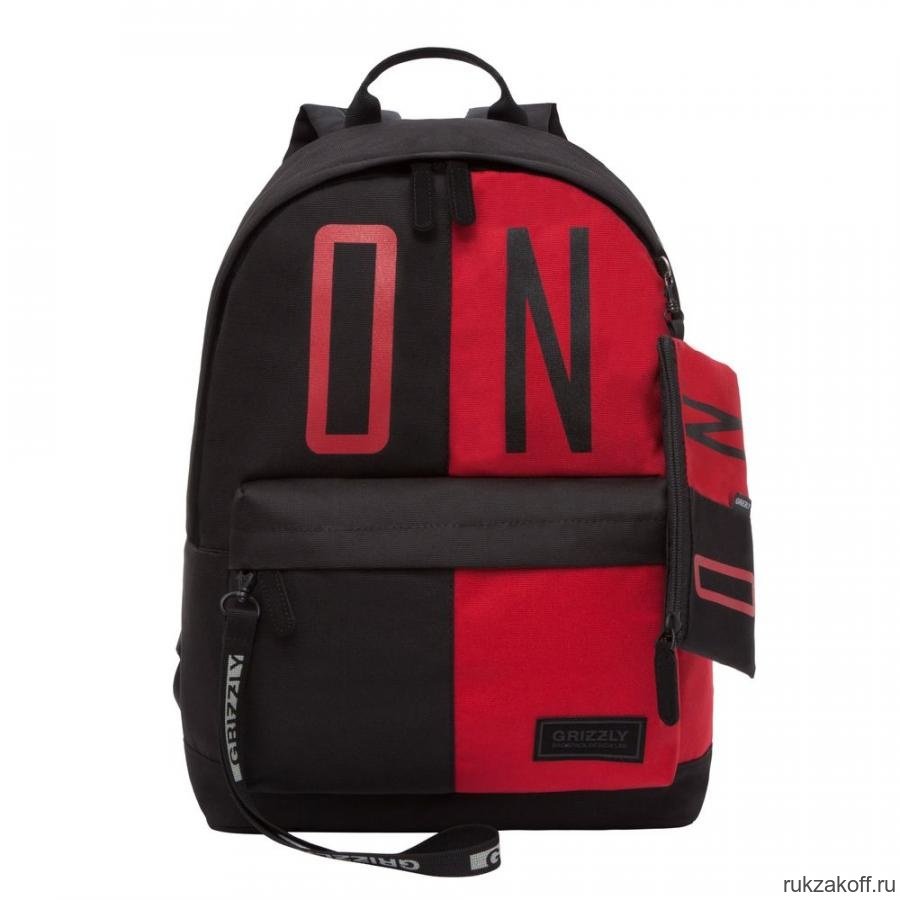 Рюкзак Grizzly RQL-117-2 черный - красный