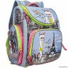 Рюкзак школьный Grizzly RAr-080-10 Голубой/Розовый/Серый