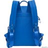 Женский кожаный рюкзак Orsoro d-236 синий