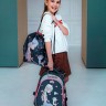 Школьный ранец NUKKI NK23G-4005 серый девочка с кошкой