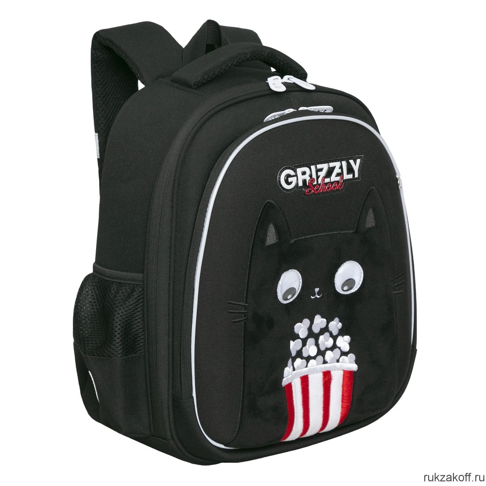 Рюкзак школьный GRIZZLY RAz-386-2 черный