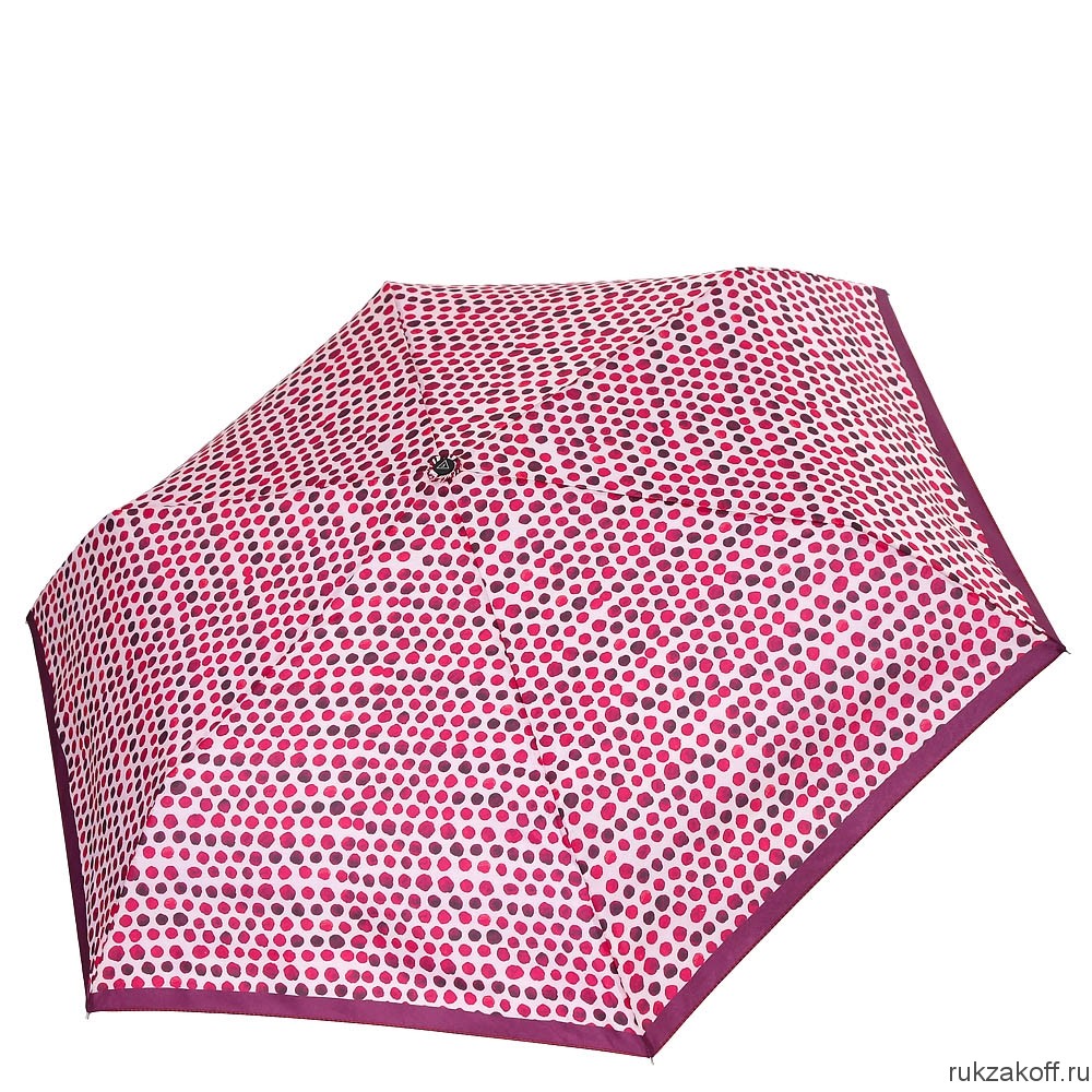 Женский зонт Fabretti MX-18100-7 механический, 3 сложения, эпонж розово-бордовый