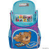 Рюкзак школьный с мешком Grizzly RAm-084-6 Фиолетовый/Лазурный