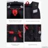 Рюкзак школьный GRIZZLY RAf-393-4/2 (/2 черный - красный)