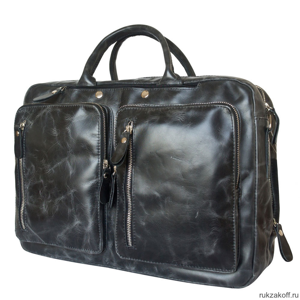 Кожаная сумка-рюкзак Carlo Gattini Ferrone black 3063-05